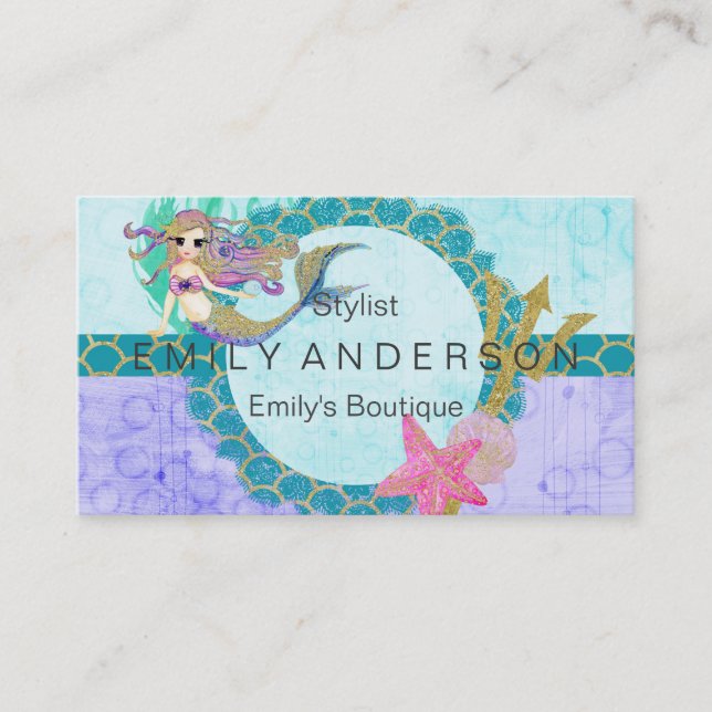 Cartão De Visita Monograma Cujo Sereto e Aquarela Puro (Frente)