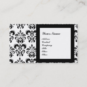 CARTÃO DE VISITA MONOGRAMA DA PEDRA DE GEM DAMASSA,3