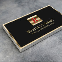 Monograma de construção Dourada com moldura profis