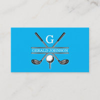 Monograma de Golfe Mínimo Elegante