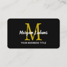 Monograma de Script Moderno (Código QR) Preto Chic