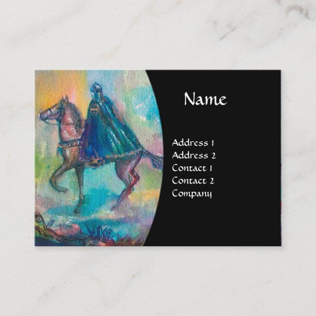 Cartão De Visita Monograma de TEMPTAÇÃO (Frente)