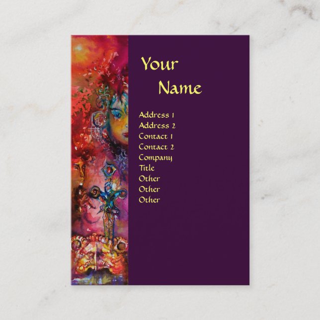 Cartão De Visita Monograma do EXCALIBUR (Frente)