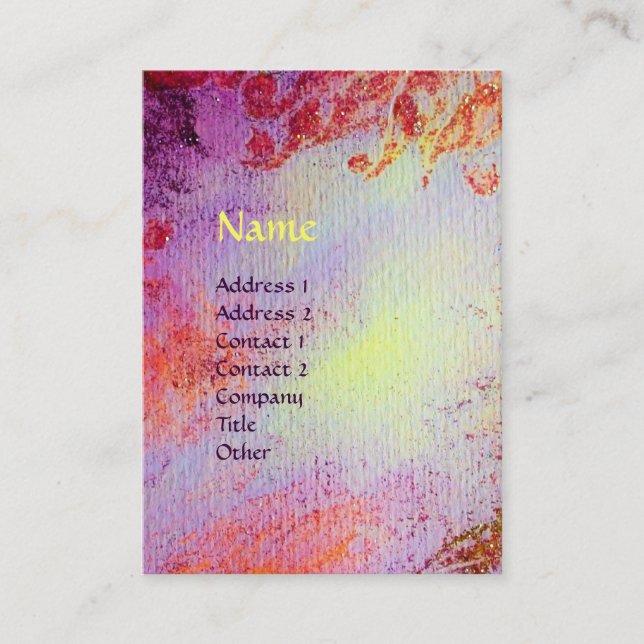 Cartão De Visita MONOGRAMA DOS CANAIS MÁGICOS DOURADOS abstrato (Frente)