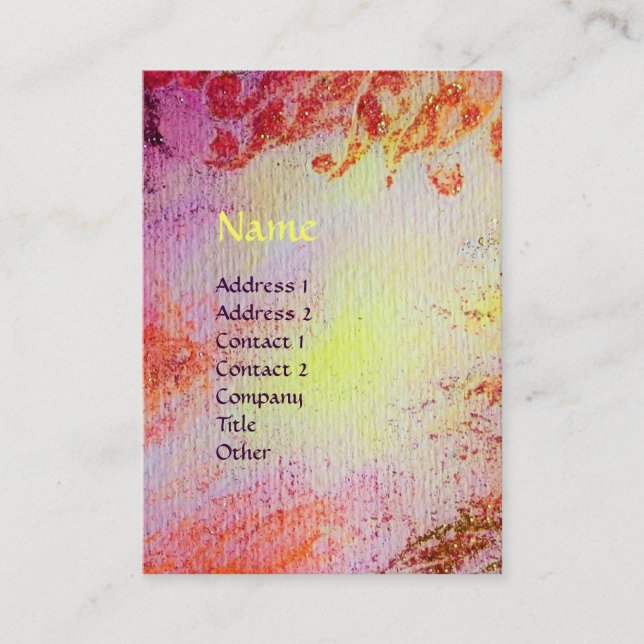 Cartão De Visita MONOGRAMA DOS CANAIS MÁGICOS DOURADOS abstrato (Frente)