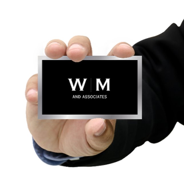 Cartão De Visita Monograma | Executivo (Criador carregado)