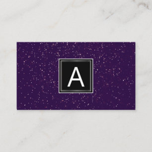 Cartão De Visita Monograma Faísca Planejador de eventos