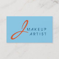 Monograma Makeup Artist Baby blue Background