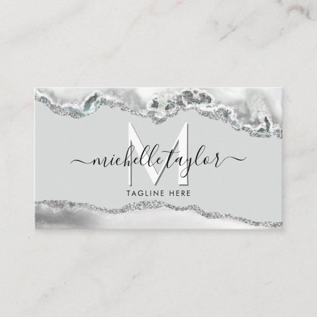 Cartão De Visita Monograma mínimo moderno CÓDIGO QR simples Ca come (Frente)