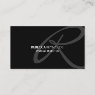 Cartão De Visita Monograma moderno e elegante