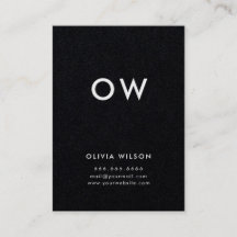 Monograma Negro Mínimo Moderno, Inicial