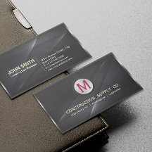 Monograma preto com estrutura metálica de estrutur