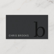 Monograma preto e branco simples mínimo inicial