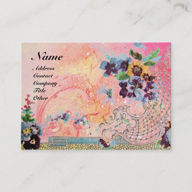 CARTÃO DE VISITA MONOGRAMA ROMANTICA 2 (Frente)