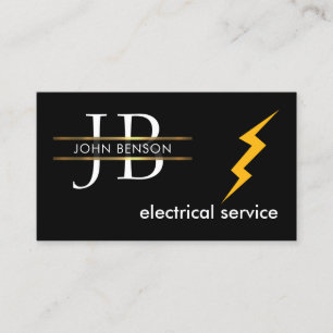 Cartão De Visita Monogramatize o Nome da Sua Empresa Elétrica