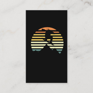 Cartão De Visita Montagens de Salto do Estilo de Neve Retroativa