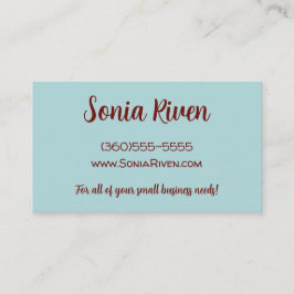 Cartão De Visita Montanha cinza Com Árvores Vermelhas Personalizada