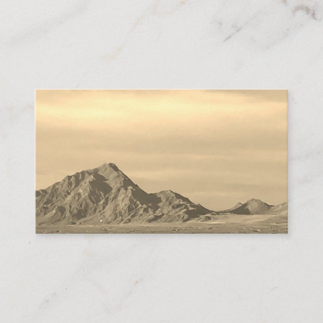 Cartão De Visita Montanha do Deserto (Frente)