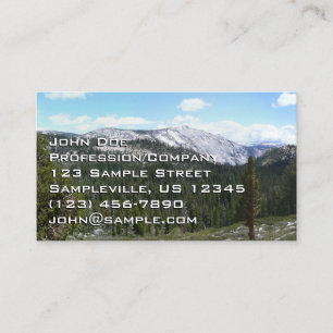 Cartão De Visita Montanhas Sierra Nevada II de Yosemite
