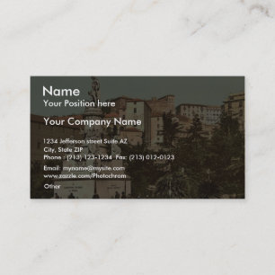 Cartão De Visita Monumento de Columbo, vintage Photochrom de Genoa,