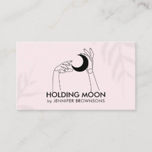 Cartão De Visita Moon Crescent da Lua Rosa Fortune