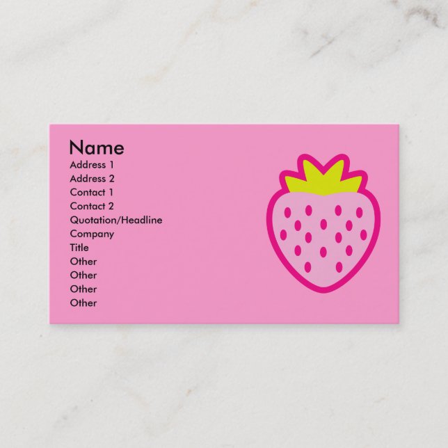 CARTÃO DE VISITA MORANGO (Frente)