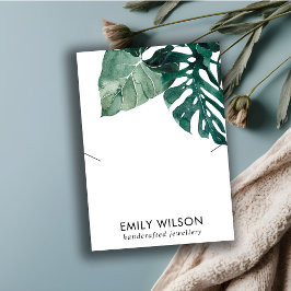 CARTÃO DE VISITA MOSTERA FAUNA NECKLACE TROPICAL VEREN