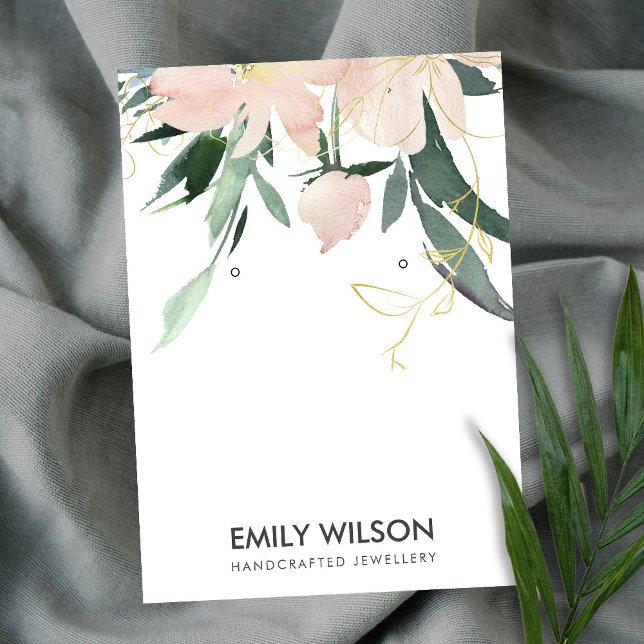 CARTÃO DE VISITA MOSTRA DOURADA DE ALEMANHAMENTO DE ÁGUA FLORAL, MO (Criador carregado)