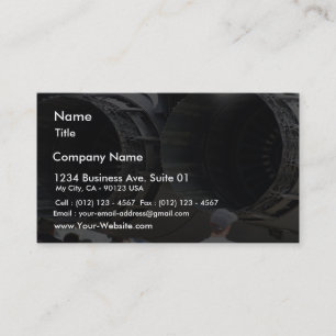 Cartão De Visita Motores grandes dos jatos