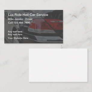 Cartão De Visita Motorista de Táxi de Chamada de Carro Lux Uber
