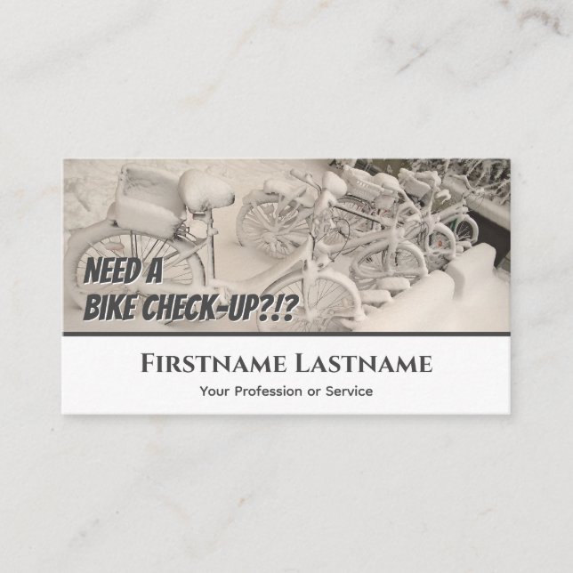 Cartão De Visita Motos de neve congelados e engraçados para Comprad (Frente)