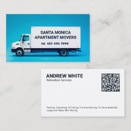 Cartão De Visita Movers de realocação QR