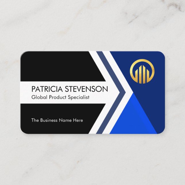 Cartão De Visita Moving Forward Arrowhead To Success (Frente)