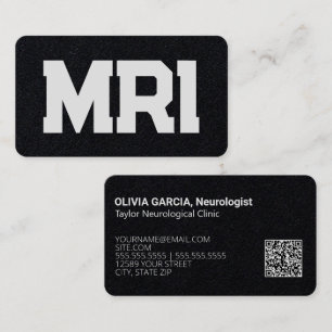 Cartão De Visita MRI Neurologia Personalizada QR