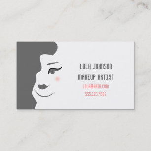 Cartão De Visita Mude a cor - Esthetician Busin do maquilhador