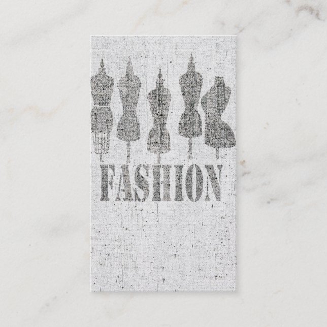 Cartão De Visita Muito bonito. Formulário retro do vestido do (Frente)