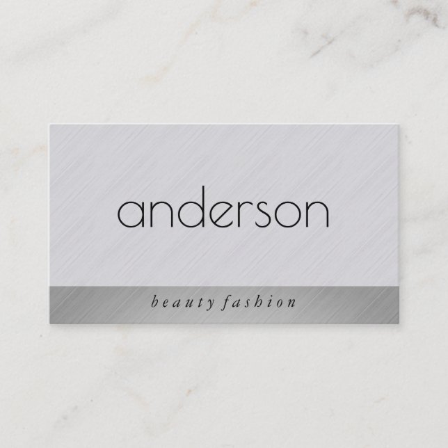 Cartão De Visita Muito elegante e moderno (Frente)