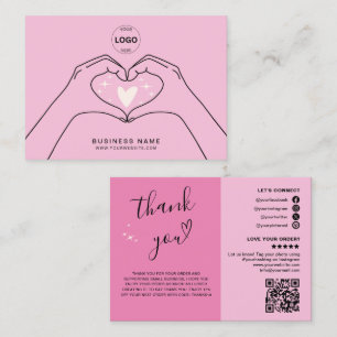 Cartão De Visita Muito Obrigado Logotipo Qr Mídia social moderna Bu