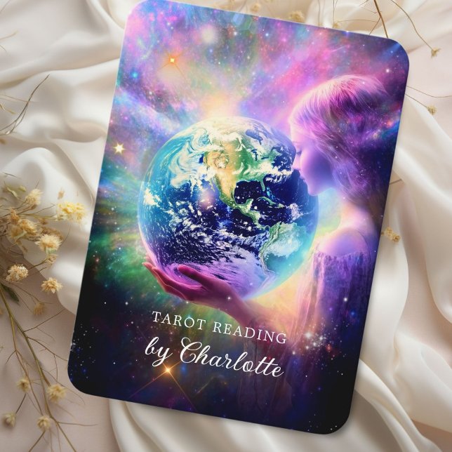 Cartão De Visita Mulher: Espetáculo de energia do Universo Reiki Sp (Criador carregado)