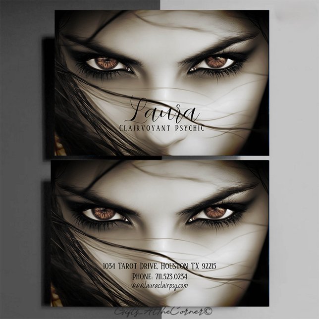 Cartão De Visita Mulher Psicóloga Clairwinista (Criador carregado)