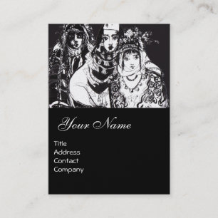 Cartão De Visita MULHERES ANATOLIANAS Fashion Desenhando Pérola Bra