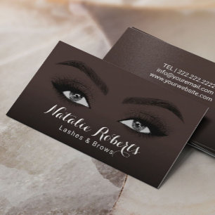 Cartão De Visita Mulheres Negras Lashes e Brows Beauty Salon Spa