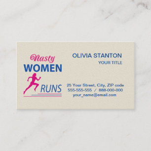 Cartão De Visita Mulheres nojentas correm