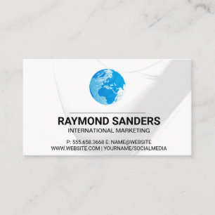 Cartão De Visita Mundo  Designs