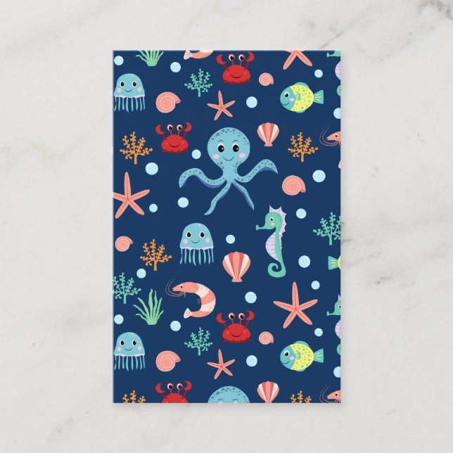 Cartão De Visita Mundo do Mar (Frente)