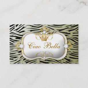 Cartão De Visita Musgo anca da zebra de 311 Ciao Bella