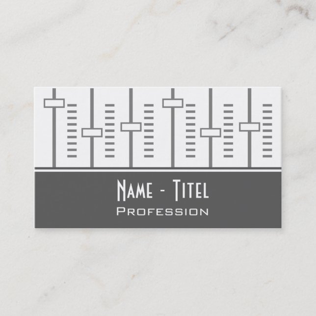 Cartão De Visita Music (Frente)