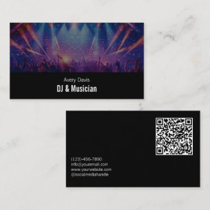 Cartão De Visita Música de Deejay Moderna Música de Festa de DJ Cód