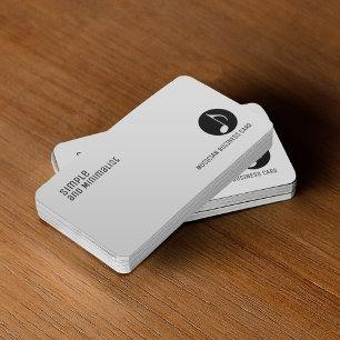 Cartão De Visita música elegante minimalista