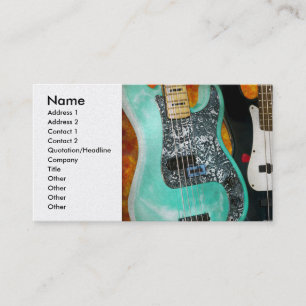 Cartão De Visita Música - Guitarra - Rock em diante